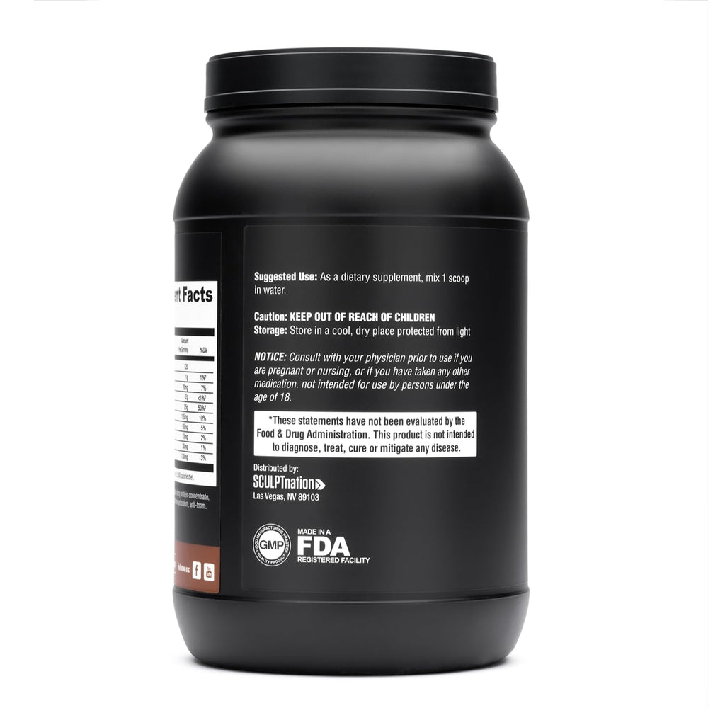 Sculpt Nation V Shred protein powder chocolate baking dish for recipes