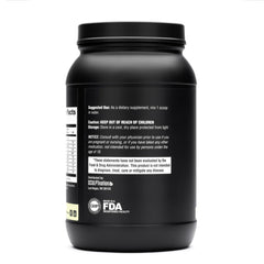 Sculpt Nation vanilla protein tub label noting 30 servings