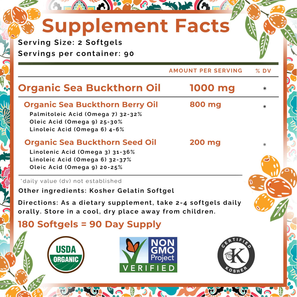 SEABUCKWONDERS sea buckthorn oil supports digestive and liver health potential.