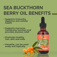 Dropper of SEABUCKWONDERS Sea Buckthorn Oil for precise internal dosing.