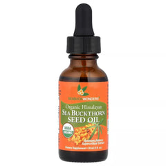 SEABUCKWONDERS sea buckthorn seed oil bottle for daily internal and topical use