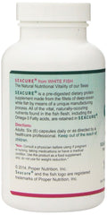Seacure 180 capsules close-up highlighting pre-digested protein form