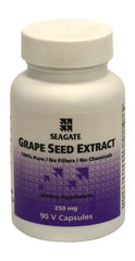Seagate Grape Seed Extract bottle with 250 mg capsules for daily antioxidant support.
