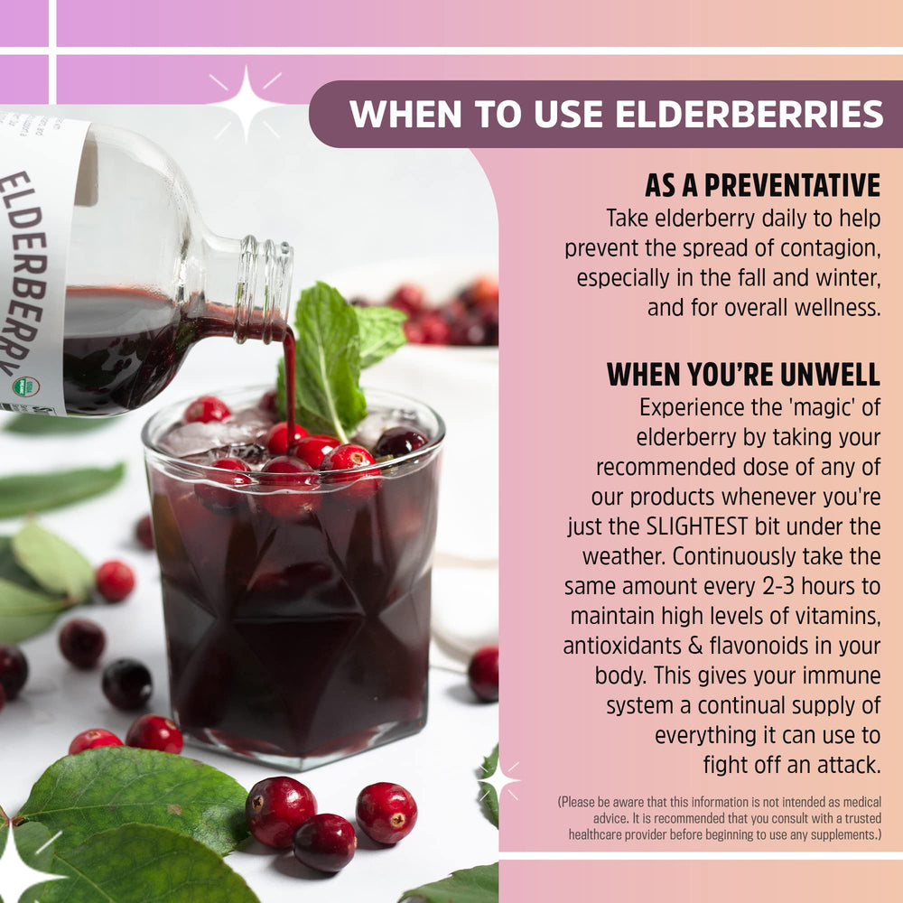 Seattle Elderberry Syrup bottle on table during a family tasting.