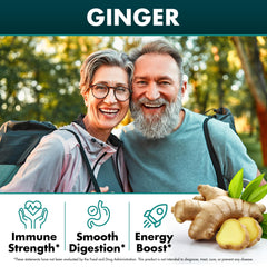 Secret Element ginger roots enhance digestion and absorption.