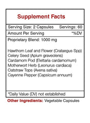 Secrets of the Tribe Blood Pressure Secret bottle pour for easy daily supplementation.