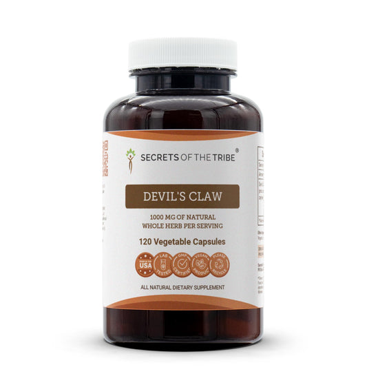 Secrets of the Tribe Devil's Claw bottle for easy daily dosing