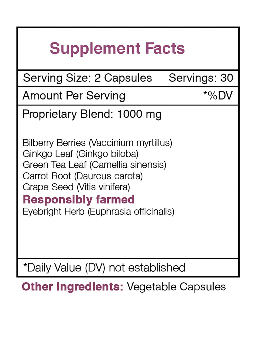 Secrets of the Tribe Falcon Eye packaging emphasizes gluten-free, clean ingredients.