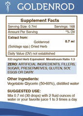 Secrets of the Tribe Goldenrod Tincture drops, convenient on-the-go wellness support.