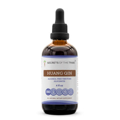 Secrets of the Tribe Huang Qin bottle with pour cap for easy dosing in daily routines