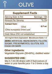 Secrets of the Tribe olive leaf extract pour, versatile for beverages and rituals.
