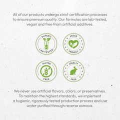 Secrets of the Tribe packaging showcases cruelty-free and gluten-free assurances