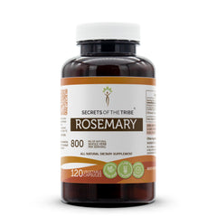Secrets of the Tribe Rosemary capsules bottle for convenient daily use.