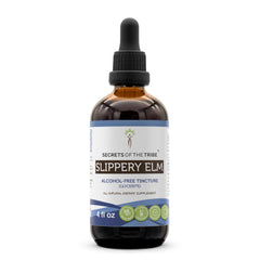 Secrets of the Tribe slippery elm bottle front, ideal for daily herbal routines