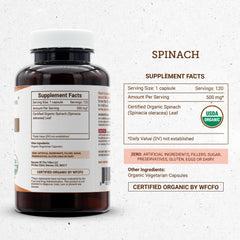 Secrets of the Tribe Spinach lab-tested seal indicating purity and safety.