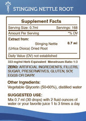 Secrets of the Tribe stinging nettle dried root emphasizing natural origin.