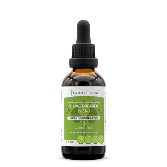 Secrets of the Tribe Stone Breaker Blend bottle pour for easy daily use.