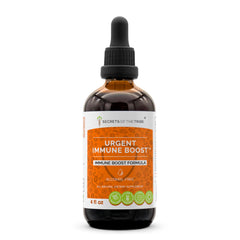 Secrets of the Tribe Urgent Immune Boost bottle for daily herbal support.