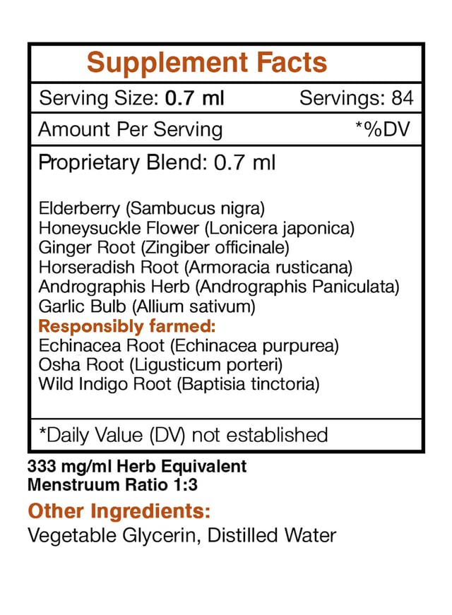 Secrets of the Tribe Urgent Immune Boost label closeup communicates purity and lab-tested reliability.