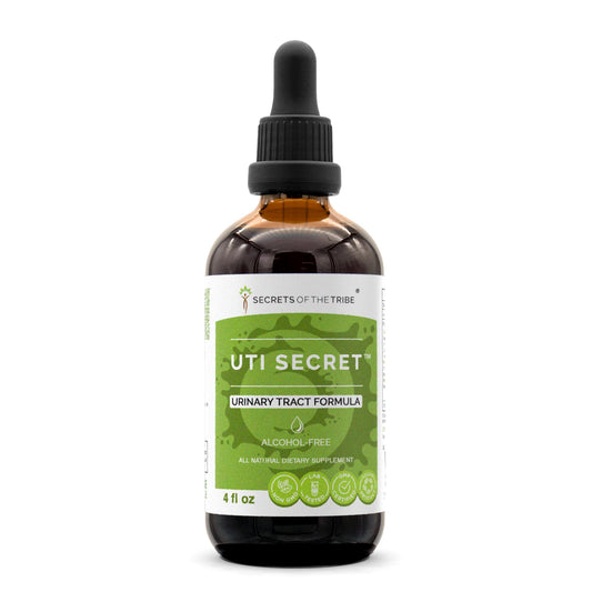 Secrets of the Tribe UTI Secret bottle pour for easy daily dosing