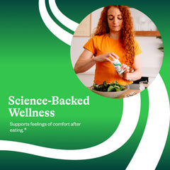 Packaging box for Seeking Health Digestive Enzymes emphasizing quality and allergen-free formulation.