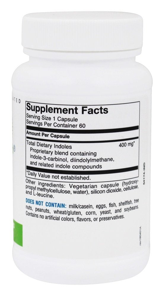 Seeking Health DIM I3C bottle label emphasizing liver metabolism support.