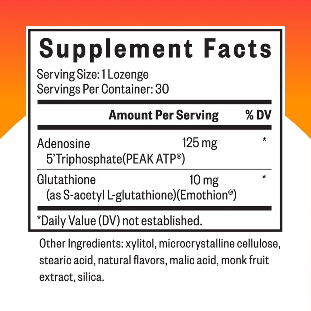 Seeking Health Energy Nutrients label highlights ingredients and purpose for focus.