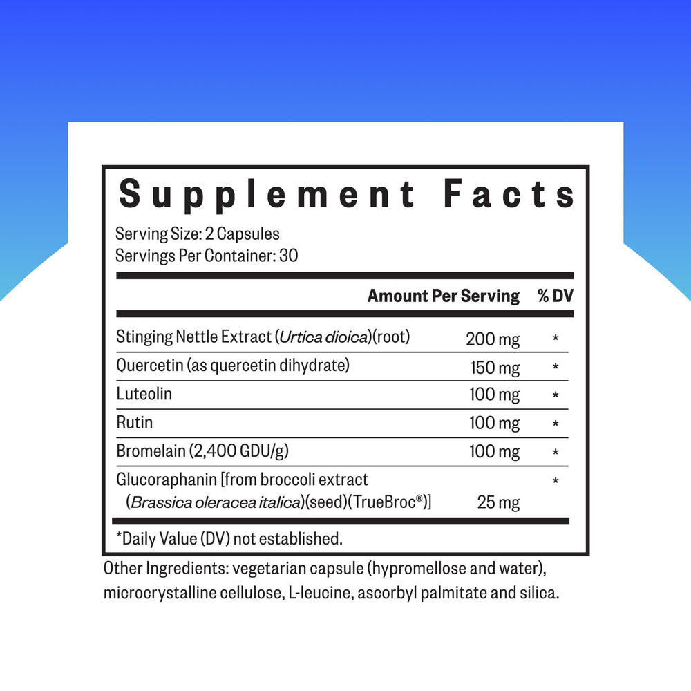Seeking Health HistaminX capsules close-up for convenient daily use and immune support