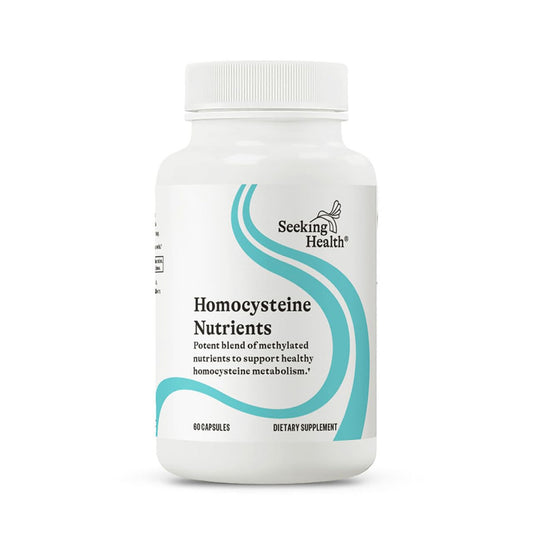 Seeking Health Homocysteine Nutrients bottle for daily cognitive support.