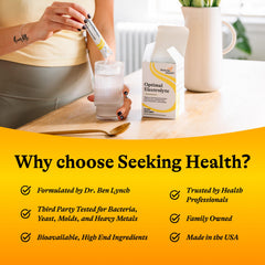 Seeking Health Optimal Electrolyte Sticks athlete drinking demonstrates on-the-go hydration.