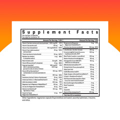 Seeking Health Optimal Man tablets closeup highlighting active folate and zinc