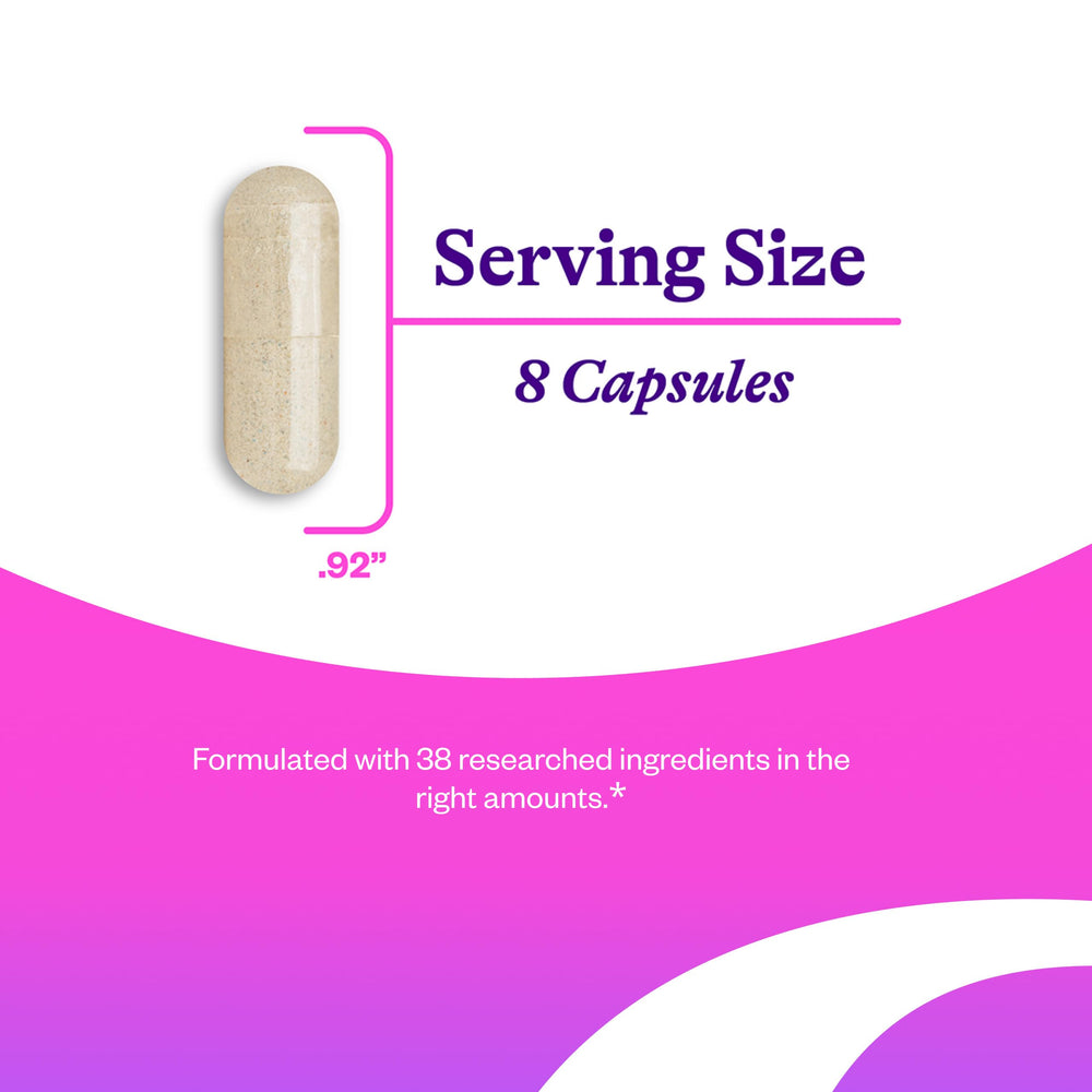Seeking Health Optimal Prenatal bottle back label highlights balanced prenatal ingredients.
