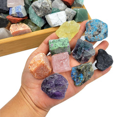 SeeuFun gemstone raw crystals bulk collection for learning mineral specimens
