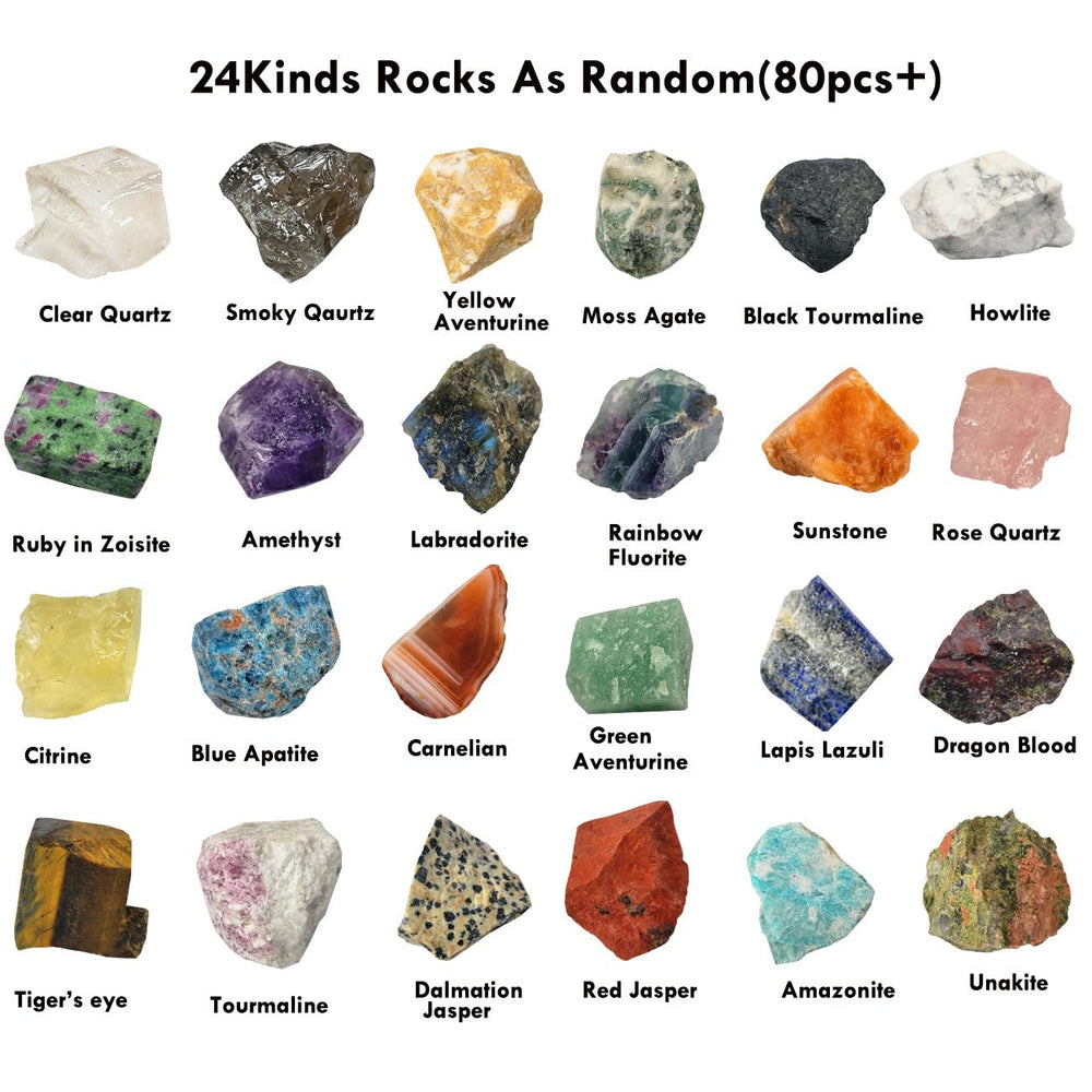 SeeuFun rough stones for polishing batch ideal for tumbling practice
