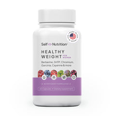 Self Nutrition weight loss bottle front for daily vegan supplement use