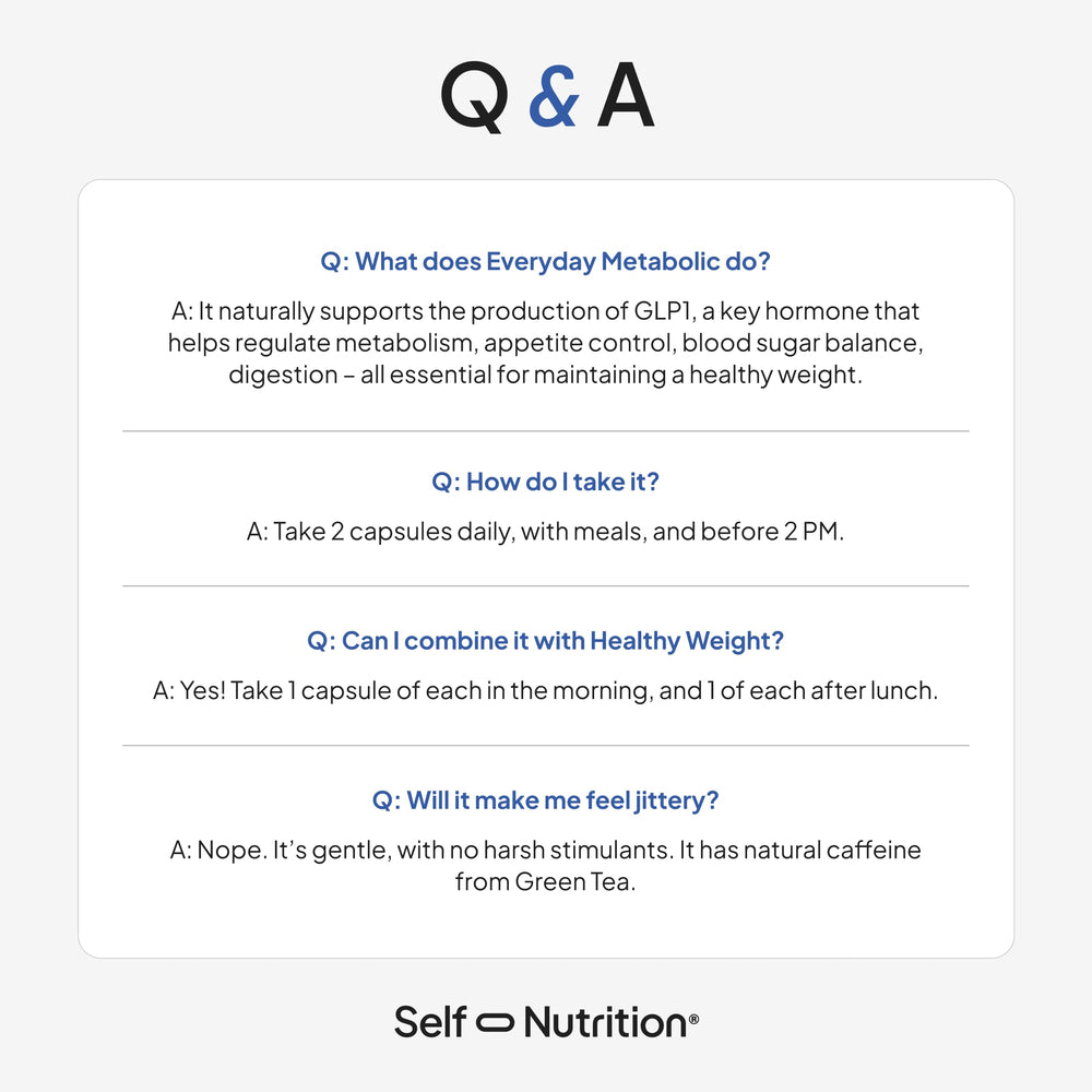 SELF NUTRITION Clear label close-up shows women-focused formula.