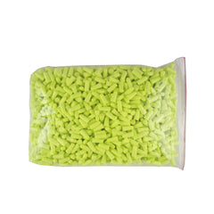 Sellstrom foam ear plugs bullet shape in hi-vis green for noise reduction and comfort.