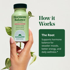 Packaging box of Semaine Hormone Balance on a clean desk