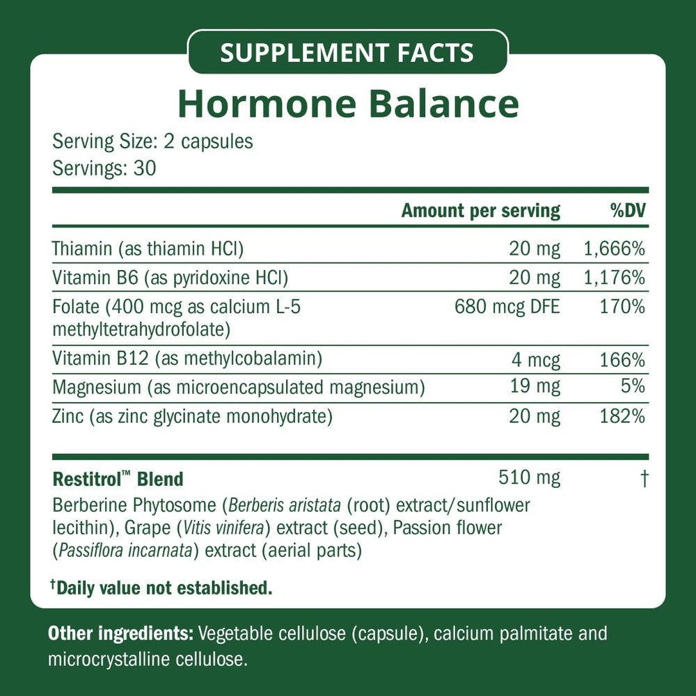 USA-made badge on Semaine Hormone Balance packaging signaling quality