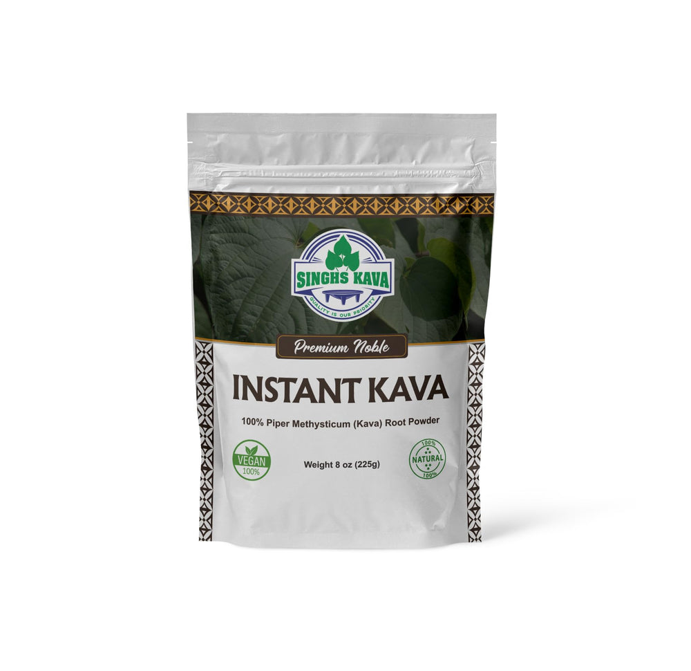 SENIOR KAVA micronized instant kava powder bottle pour for quick relaxation