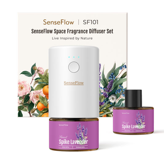 SenseFlow SF101S Pro diffuser front view for compact plug-in home use