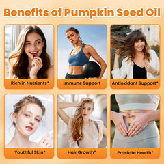 SEPT YAN hair health bottle suggesting omega‑rich pumpkin seed oil benefits