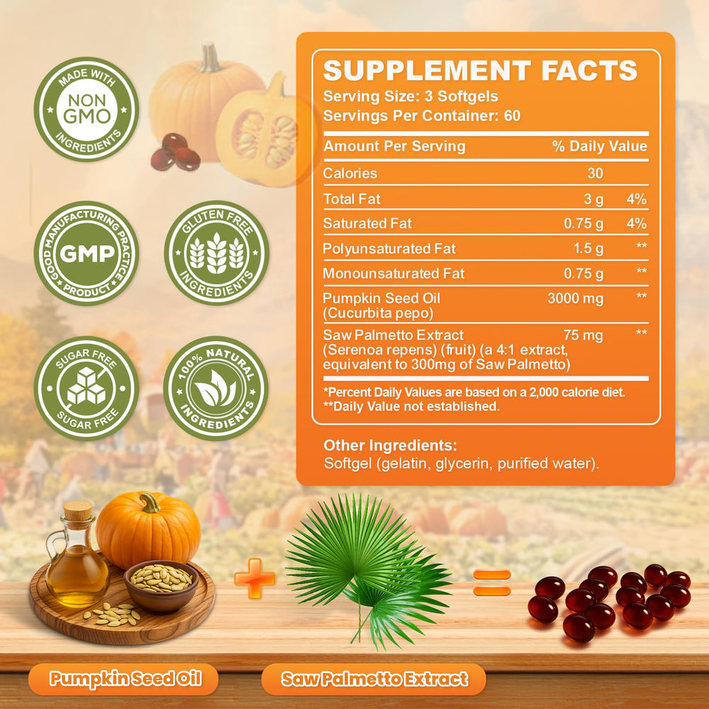 SEPT YAN saw palmetto capsules bottle highlighting hormonal balance and urinary comfort