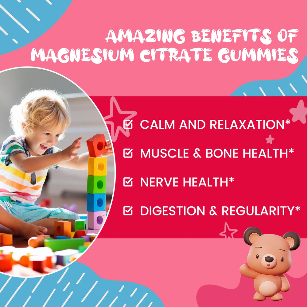 SEPT YAN Magnesium Gummies closeup, strawberry gummy appealing for daily use