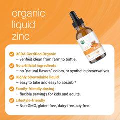 Serawise Organic Liquid Zinc can be mixed with water or beverages for convenience.