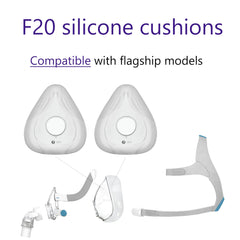 Serene Roses AirFit F20 compatibility shot demonstrates easy cushion swap.