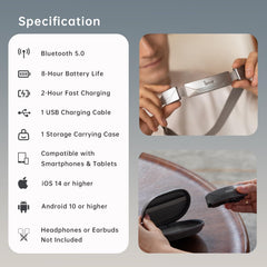 SereniBrain travel-case image illustrating portable setup for meditation on the go