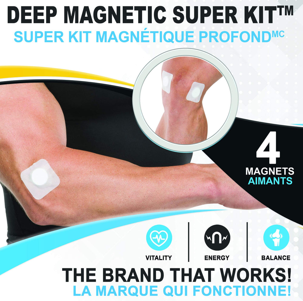 SERENITY2000 deep magnetic therapy kit in a foam holder for easy storage
