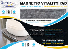 SERENITY2000 magnetic therapy pad under a pillow for enhanced rest