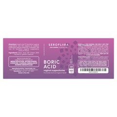 Seroflora boric acid capsules evoke a fresh, USA-made feminine care vibe.